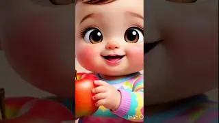 Red Red Apple 🍎 | Kids Rhyme | Learn Colors with Fun Cartoon |  #kindergarton #babyrabbit #cutebaby