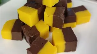 How to make double Layer Steam Pumpkin cake with coconut milk
