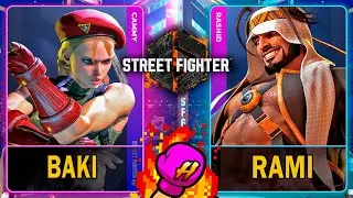 SF6 Baki (CAMMY) VS Rami (RASHID)🥊Street Fighter 6🥊スト6🥊4K 60ᶠᵖˢ