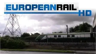 Iarnr&oacute;d &Eacute;ireann Irish Rail 201 loco 222 + Mark 4 Set passes under Lough Road Bridge