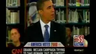Barack Obama on John McCain's manufactured controversy