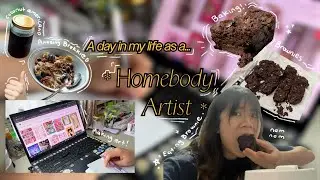 Artist Alone- alone at home, solitude, creating art