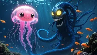 🐙 Jellyfish & Sea Monster | Moral Story for Kids | Cartoon Stories for Children | Animated Tales