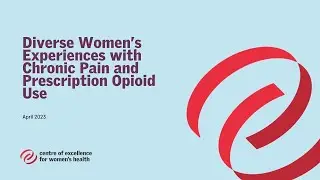 Diverse women's experiences with chronic pain and prescription opioid use