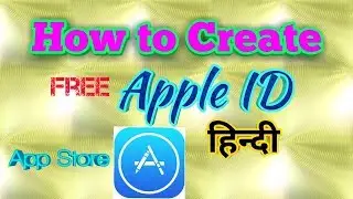 How to Create free Apple ID | icloud |App Store |Hindi|
