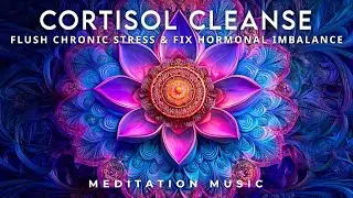 554 Hz 🧬Cortisol Cleanse Frequency &bull; Flush Chronic Stress & Fix Hormonal Imbalance | Healing Music