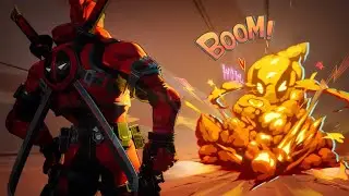Marvel Rivals | Deadpool 4th wall breaks through his character select screen animations