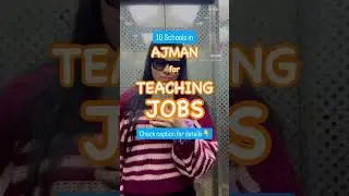 10 Schools in Ajman Part 2 Check description for details👇 #dubaijobs #dubaiteaching #teachercareer
