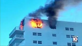 Extensive damage left behind following Hollywood high-rise fire