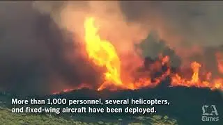 Fire in Lake Hughes area explodes to over 10,000 acres