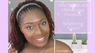 Interlocking microlocs & Retightening Tutorial | How to Start & Maintain DIY | Loc Installation