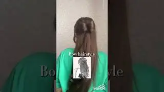 Learn how to make BOW hairstyle under 1 minute ||#diyhairstyle #song #haircare #ytshorts #hairstyle