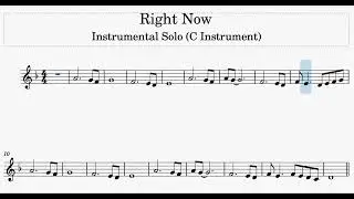 Right Now Instrumental Solo