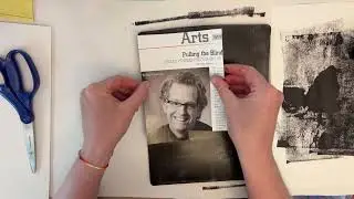 Gelli Plate Magazine Image Transfer - Step 1