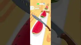 🍆এক কাটেই শান্তি! |Perfect Slice গেম🥒