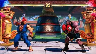 Akuma vs Balrog (Hardest) Street Fighter 5.