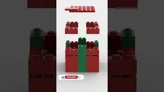 Lego Christmas Present MOC Build Animation #shorts