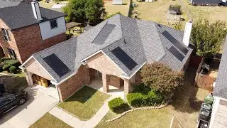 GAF Solar Shingle Install w/ Time Lapse Footage and Drone Flyover
