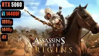 Assassin's Creed Origins RTX 5060 FPS ТЕСТ | Тест AC Origins RTX 5060 и i5 14400F