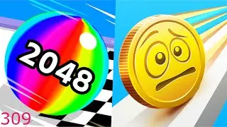 Ball Run 2048 Vs Coin Rush - Android iOS Gameplay - 309