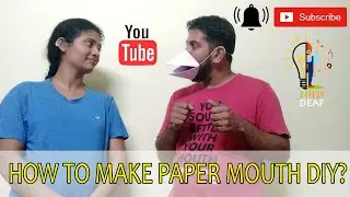 How to make paper mouth diy?