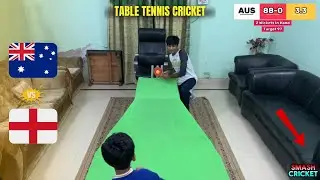 We Created First Ever TABLE TENNIS Cricket Match 🤯 - ENG vs AUS 🏏🌴 