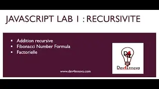 Javascript lab 1 -  récursivité