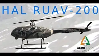 HAL RUAV-200 Rotary Unmanned Aerial Vehicle At Aero India 2021