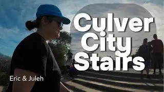 Training for the LA Marathon at the Culver City Stairs