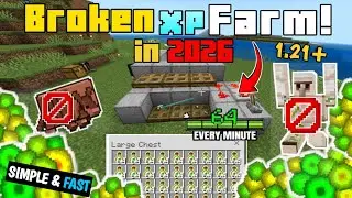 unlimited xp farm in #minecraft🔥how to make XP farm in Minecraft 1.21+ pe no golum best farm in 2026