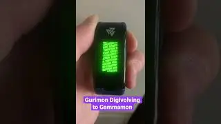 Digimon Vital Bracelet: Gurimon Digivolving to Gammamon (Vital Bracelet Evolution)