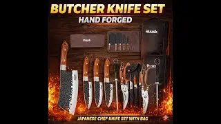 This Huusk Butcher Knife Set Replaced All My Kitchen Knives