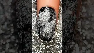 Black and silver glitter nail art designs | Best nail art designs | Nail art tutorial