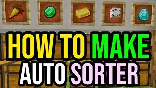 EASIEST Automatic Sorting System In Minecraft Bedrock & Java 2026!