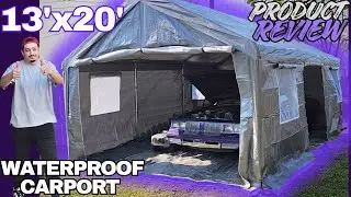 FabHeavyParts 13'x20' Canopy Unbox, Setup & Product Review | Heavy Duty Outdoor Shelter