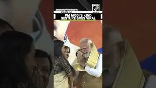 MOMENT: PM Modi touches feet of a woman in a heart-warming gesture in Thiruvananthapuram