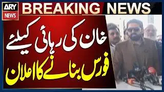 CM Sohail Afridi Announces Formation of Force for Imran Khan&rsquo;s Release | Breaking News