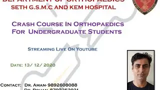 CRASH COURSE OF ORTHOPEDICS FOR FINAL YEAR MBBS STUDENTS PART-2