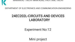 Ex.No:12 Mini Project