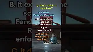 Fundamental right Quiz 4 I Article 12 of the Indian constitution 😇#shorts #quiz #law #gk