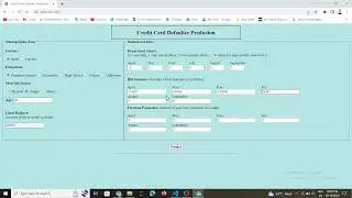 Credit Card Default Prediction - Machine Learning Project as part of Intership