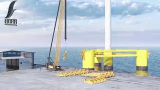 Installing a Mooring System for Offshore Floating Wind Turbines