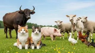 Cute Animal Sounds Cat ,Buffalo ,Monkey ,Chicken ,Elephant ,Horse ,Kitten ,Goat ,Sheep  Animal Vi
