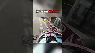 MASSIVE HIGH SPEED CRASH AT BAKU! 💥 #trending #f1shorts #F125 #azerbaijangp #f1