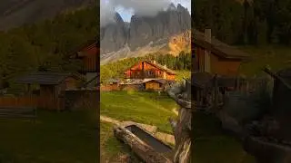 Golden hour in the Dolomites 🌅 #italy #mountains #nature #travel #alps #sunset