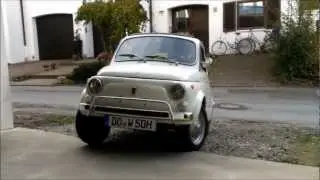 Fiat 500L Oldtimer (1972) + Italian Horn