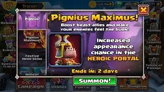 Dungeon Boss: Pignius Maximus Event.  Minimal Effort, Maximum Tokens!