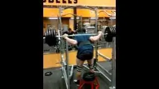 455lbs x 18 Reps! Brutal Box Squat Set!