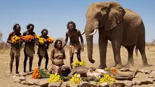 Life 3.6M Years Ago: The Cost of Survival | Early Humans vs a Giant Elephant After Stealing Food