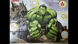 Unboxing Marvel Avengers jigsaw puzzle Play Set and solving | Marvel Avengers jigsaw puzzle